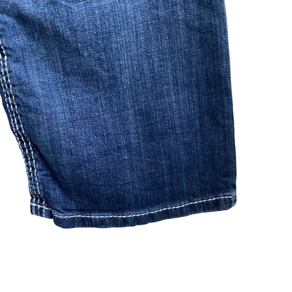 BKE Jeans Sz 28S Blue Carter Bootcut Dark Wash Faded Preppy Denim - Picture 3 of 15